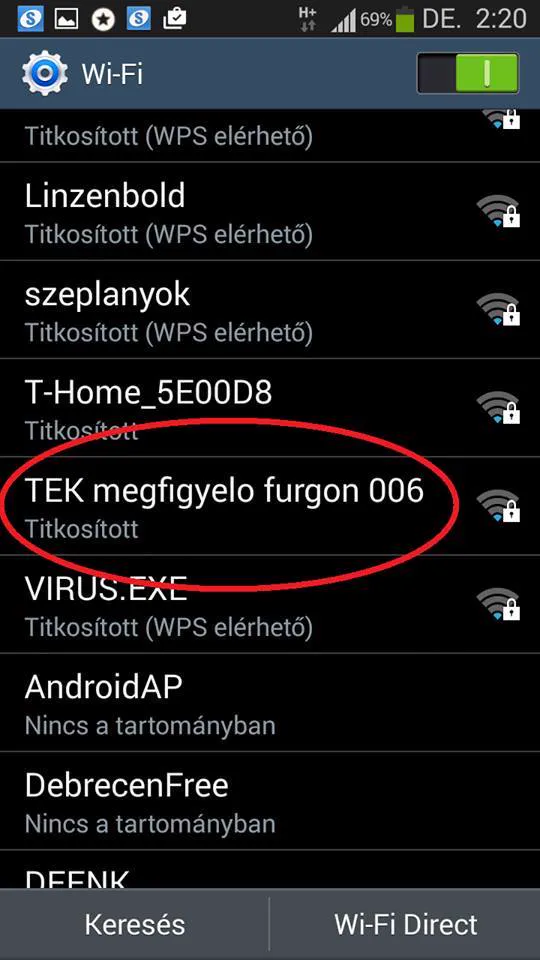 Wifi meglepetéssel!